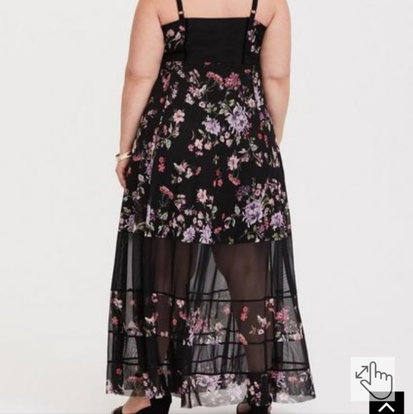 Torrid Maxi Mesh Bustier Dress - Picture 3 of 4